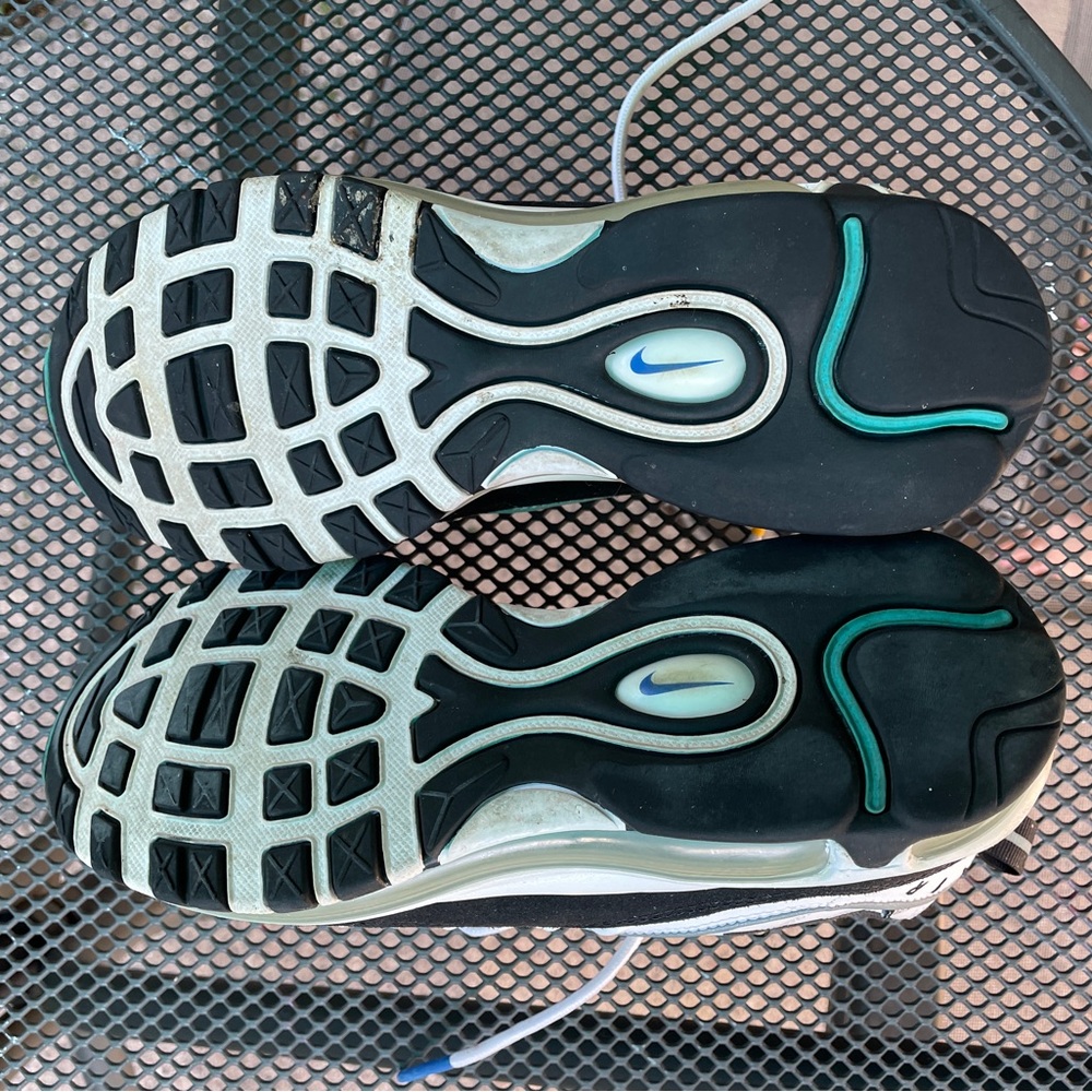 Nike Air Max 98 White Teal Nebula University Gold - Picture 8 of 9